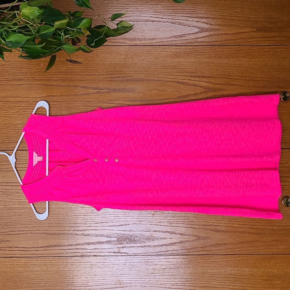 Lilly pulitzer hot pink Heather shift dress